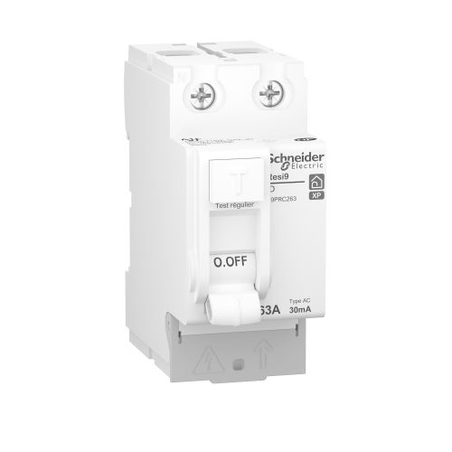 Interrupteur différentiel RESI9 30mA 2P peignable 63A Type AC - SCHNEIDER ELECTRIC - R9PRC263 pas cher Principale L