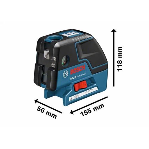 Laser points et lignes GCL 25 Professional + 4 piles 1,5 V BOSCH 0601066B00 photo du produit Secondaire 2 L