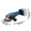 Meuleuse d'angle 18 V GWX 18V-15 P avec X-Lock (sans batterie ni chargeur) + coffret L-BOXX BOSCH 06019H6F01 photo du produit Secondaire 1 S