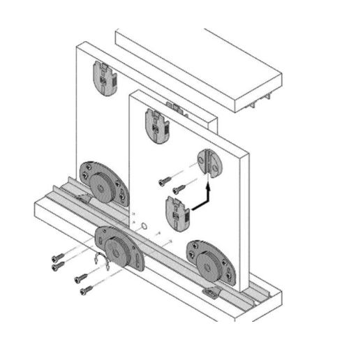 Rail de guidage 320 supérieur/inférieur type T aluminium 3ml - KOBLENZ - 0320 4 pas cher Principale L