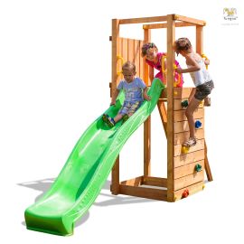 Aire de jeux Fungoo Tiptop avec rampe et mur d'escalade - 03305PT pas cher Principale M