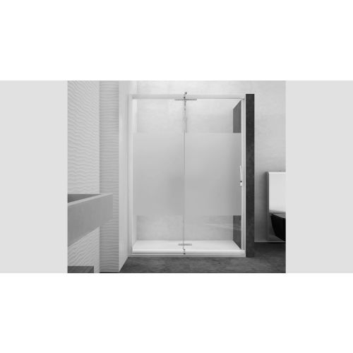 Paroi de douche coulissante CLASSIC MACAO 125/142 avec 1 volet fixe blanc - KINEDO - PA644BTNE pas cher Secondaire 2 L