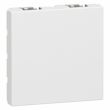 Obturateur MOSAIC Blanc IP41 en plastique 2 modules - LEGRAND - 077071 pas cher Secondaire 1 S