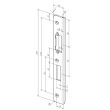 Têtière 42B IW Profix 2 inox din gauche EFF EFF 06-----42B35-04 photo du produit Secondaire 1 S