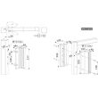 Ventouse électromagnétiques avec poignée 300kg 12/24VDC argent - LOCINOX - P00007627-SILV pas cher Secondaire 1 S