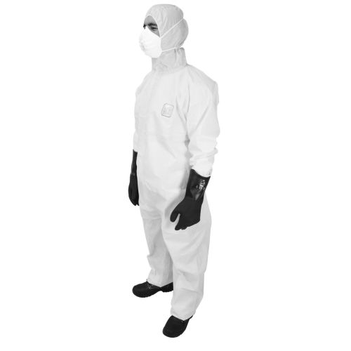 Combinaison jetable SEGEPRO 3B/4B/5B/6B EN1073 EN14126 jaune T2 - SEGETEX-EIF - CJ302 pas cher