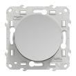 Bouton-poussoir ODACE 10 A à vis aluminium 50 / 60 Hz - SCHNEIDER ELECTRIC - S530206 pas cher