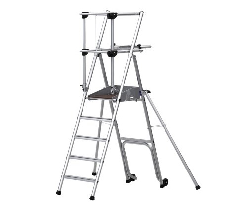 TUBESCA COMABI Escabeau pro 5 marches. Hauteur de travail maximale de 3.16m - 2272515