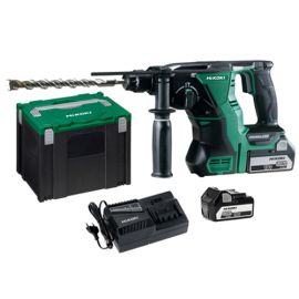 Perforateur SDS Plus 18V Hikoki DH18DBLWPZ + 2 batteries 5 Ah + chargeur + HitCase - DH1826DAWPZ pas cher Principale M