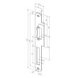 Têtière 66B HZ inox 35,3 mm (longue) pour huisserie bois EFF-EFF 06-----66B35-01 photo du produit Secondaire 1 S