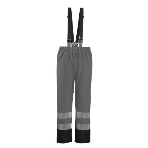 Pantalon de pluie HARBOR polyuréthane HI-VIZ orange fluo/bleu marine 3M TL - COVERGUARD - 70341 pas cher
