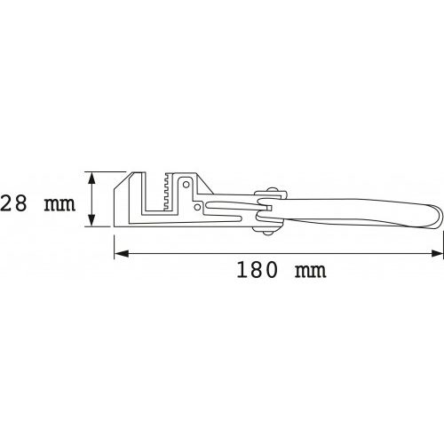 Pince à dénuder automatique à peigne - SAM OUTILLAGE - 244-18 pas cher Secondaire 1 L