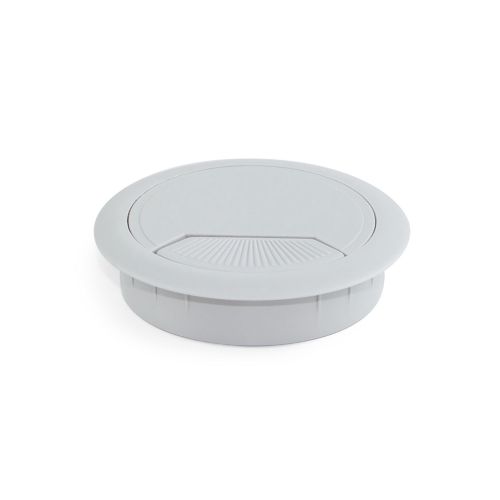 Bouchon circulaire passe-câbles D60 plastique gris - EMUCA - 5123821 pas cher