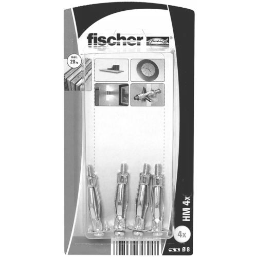 Chevilles m&eacute;talliques HM avec vis - FISCHER - 26250 pas cher