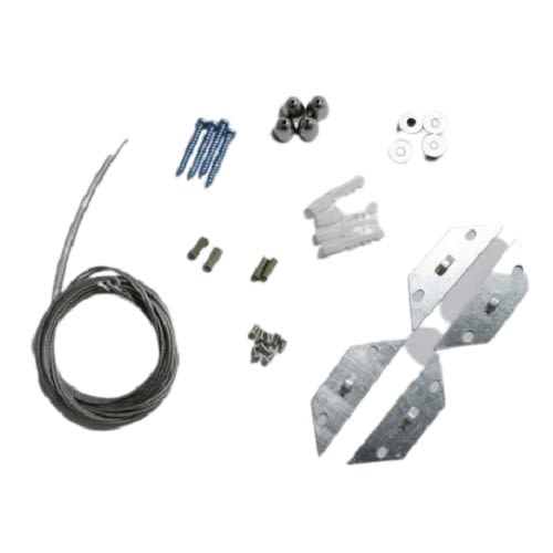 Crochet + kit de fixation Miidex Lighting pour dalle 300 x 300 et 600 x 600 mm – 77611 photo du produit Principale L