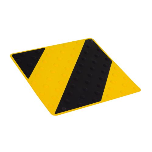 Dalle podotactile intérieure et extérieure noir/jaune - NOVAP - 6102069 pas cher