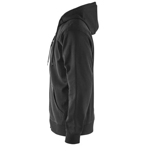 Sweat zipp&eacute; &agrave; capuche polycoton bleu marine T4XL - BL&Aring;KL&Auml;DER - 3366104888004XL pas cher Secondaire 3 L