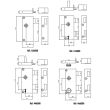 Serrure monopoint en applique à fouillot extra-plat 4G à 2 clés de cylindre 40 mm gauche JPM 416000-01-2Y photo du produit Secondaire 8 S