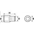 Douille porte-embouts 3/8'' - 1/4'' Junior - SAM OUTILLAGE - JD-1 pas cher Secondaire 1 S