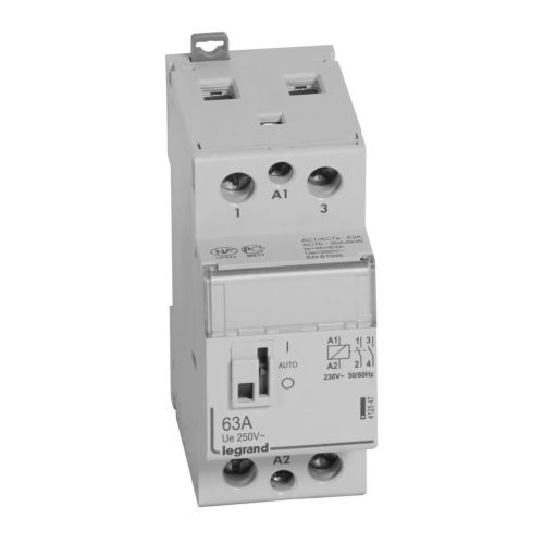 Contacteur de puissance CX3 bobine 230V~ contact 2F 2modules - LEGRAND - 412547 pas cher