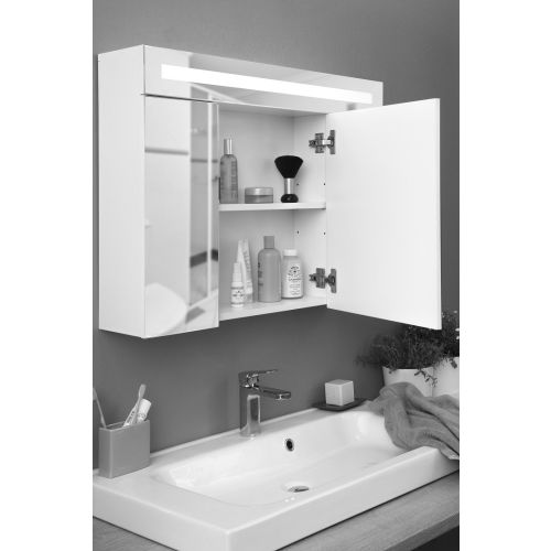 Armoire de toilette à LED 60x80cm - PRADEL - 736448 pas cher Secondaire 3 L