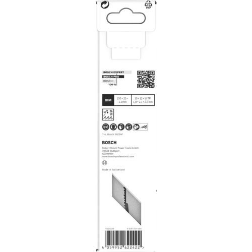 5 lames de de scie sabre PRO Thick Metal precise S937HBF 150x25x1,1mm - BOSCH - 2608658997 pas cher Secondaire 5 L
