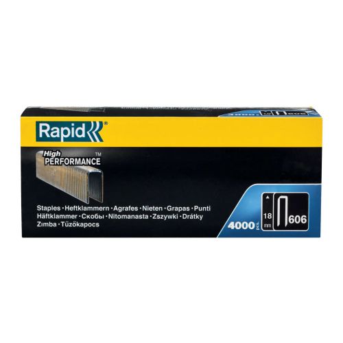 Agrafes étroites n° 606/18mm boîte de 3600 - RAPID - 40303094 pas cher Secondaire 1 L
