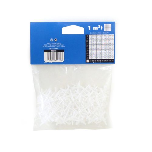Croisillons d'écartement 1mm x 250 pcs MEJIX 180121 photo du produit Secondaire 1 L