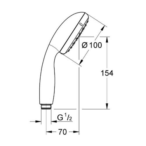 Douchette TEMPESTA 2 jets - GROHE - 27597-001 pas cher Secondaire 1 L