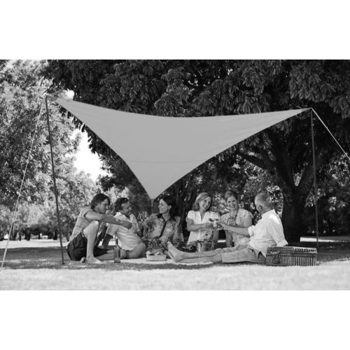 Pack voile d'ombrage triangulaire Camping Serenity 3,6m vert - JARDILINE - VK360S VERT pas cher