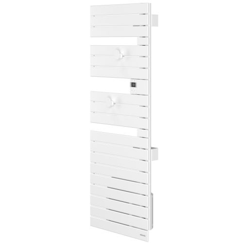 Sèche-serviettes électrique NEFERTITI Mât à droite 500 W blanc brillant ATLANTIC 850006 photo du produit