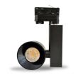 Spot LED WHAO sur rail avec adaptateur 03 allumages 40 W noir 3000 K MIIDEX LIGHTING 82972 photo du produit