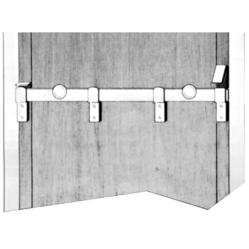 Barre de securité à boutons 2 m - HERCULE - 4443 pas cher