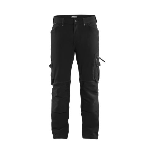 Pantalon X1900 artisan stretch 4D sans poches flottantes marine foncé/noir T40L - BLÅKLÄDER - 198916448699C146 pas cher