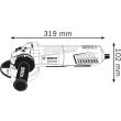 Meuleuse d'angle GWS 15-125 CIEPX en boîte carton BOSCH 0601796306 photo du produit Secondaire 3 S