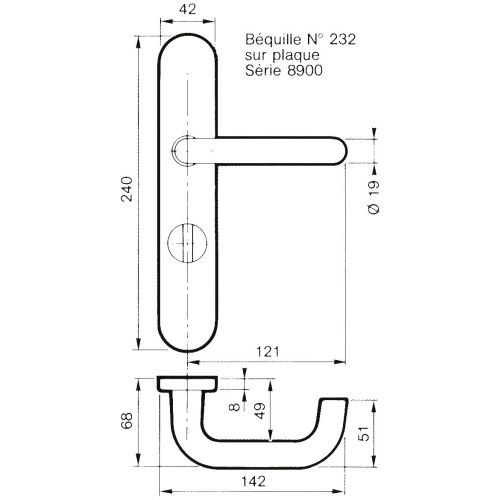 Jeu de plaques nylon ARCOLOR 8900 clé I gris - VACHETTE - 016506 pas cher Secondaire 1 L