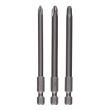 Pack de 3 embouts de vissage Phillips Extra Hard 152 mm BOSCH 2607001758 photo du produit