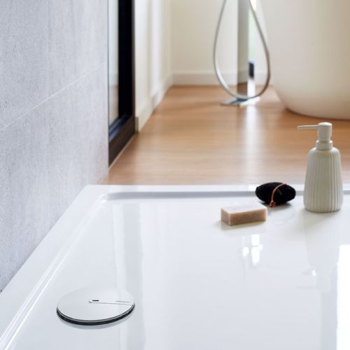 Bonde de douche SLIM+ extraplate H40 avec dôme ABS chromé WIRQUIN 30723392 photo du produit Secondaire 4 L
