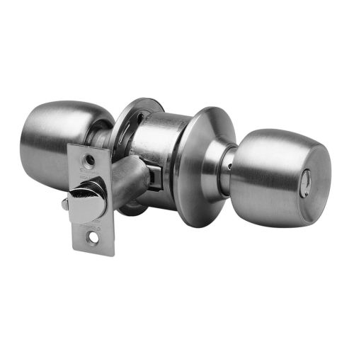 Serrure tubulaire cylindre V5 bouton extérieur fixe inox - VACHETTE - V5804-X pas cher