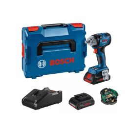 Boulonneuse à choc 18V GDS 18V-330 HC + 2 batteries 4Ah + chargeur + L-BOXX - BOSCH - 06019L5002 pas cher Principale M