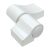 Paumelle LOIRA 60mm blanc photo du produit Principale XS