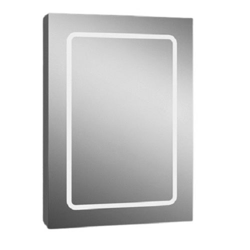 Armoire de toilette aluminium JAYA 50 70x50cm - PRADEL - 730068 pas cher