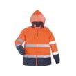 Ensemble de pluie haute visibilité HI-WAY orange fluo/marine TL - COVERGUARD - 7HWROL pas cher Secondaire 3 S