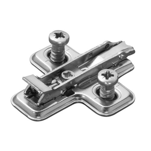 Embase cruciforme à fixation rapide série BAVG bras épaisseur 0mm acier nickelé mat - SALICE - BAVGL09F/16 pas cher