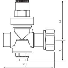 Réducteur Pronorm 3,1 Ecrou M3/4 Mano 719220