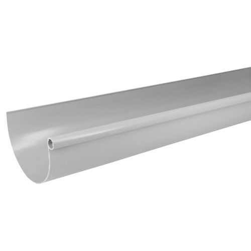 Profil&eacute; de goutti&egrave;re demi ronde L4m en Techtan gris - NICOLL - LG33 pas cher