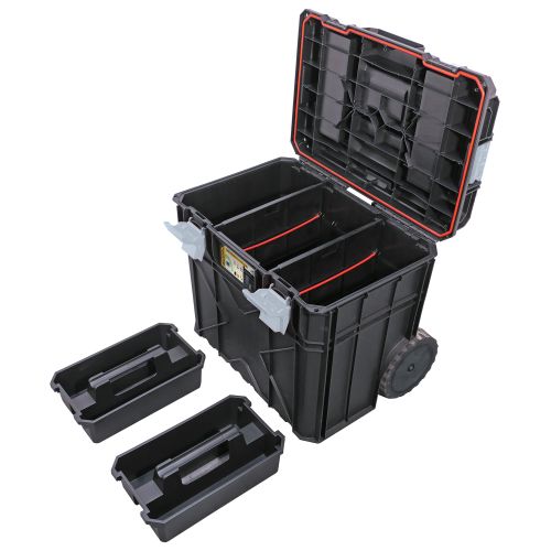 Caisse de transport polypropylène StorageHub-6550 65 l avec 2 roues PEUGEOT OUTILLAGE 250720 photo du produit