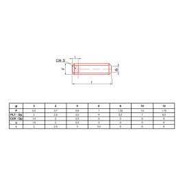 Vis à métaux sans-tête hexagonale creuse bout plat brut 45H DIN 913 12X25 boîte de 100 - ULTIMA - STHCPLT12X25 pas cher Principale M