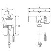 Palan électrique à chaîne 3 m 380 V 250 kg STOCKMAN EH251 photo du produit Secondaire 1 S
