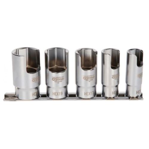 Jeu de 5 douilles pour raccords de tuyaux coudés 3/8 '' de 12 à 22 mm KS TOOLS 460.5085 photo du produit